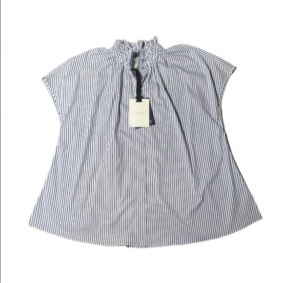 Pomander Place Blue Stripe Rae Blouse Women’s Small NWT – Sold by Tuckernuck - Picture 2 of 12